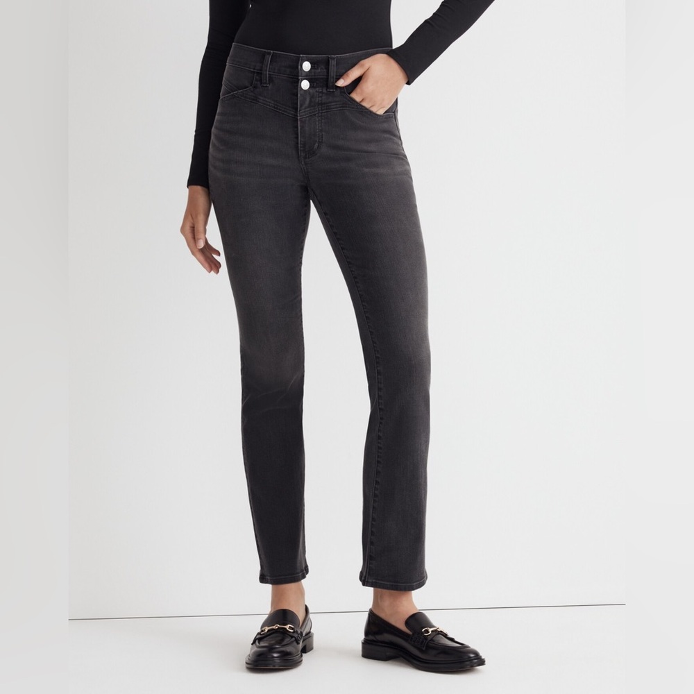 Madewell mid rise kick out jeans